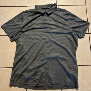 Nike Men's 2XL Dark Gray Golf Polo Short Sleeve Shirt
